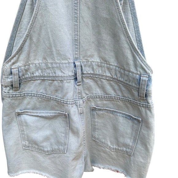 Old Navy girls Light Blue Denim Overalls 4Th July inspired size 14 - Picture 10 of 13